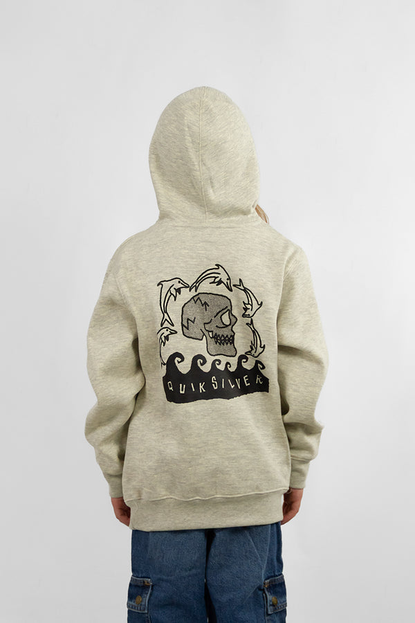 Buzo Quiksilver Cang Graphic Crudo Kids