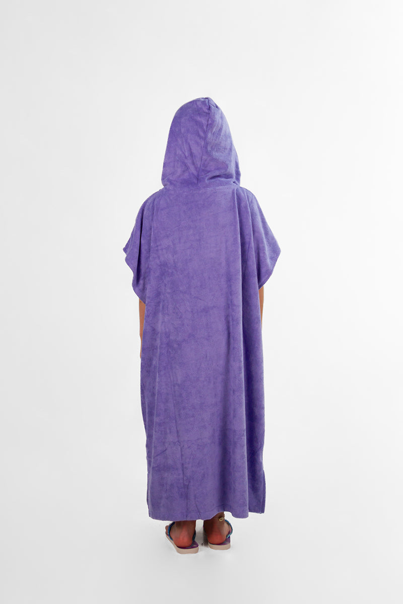 Poncho Rip Curl Brand Hooded Lila