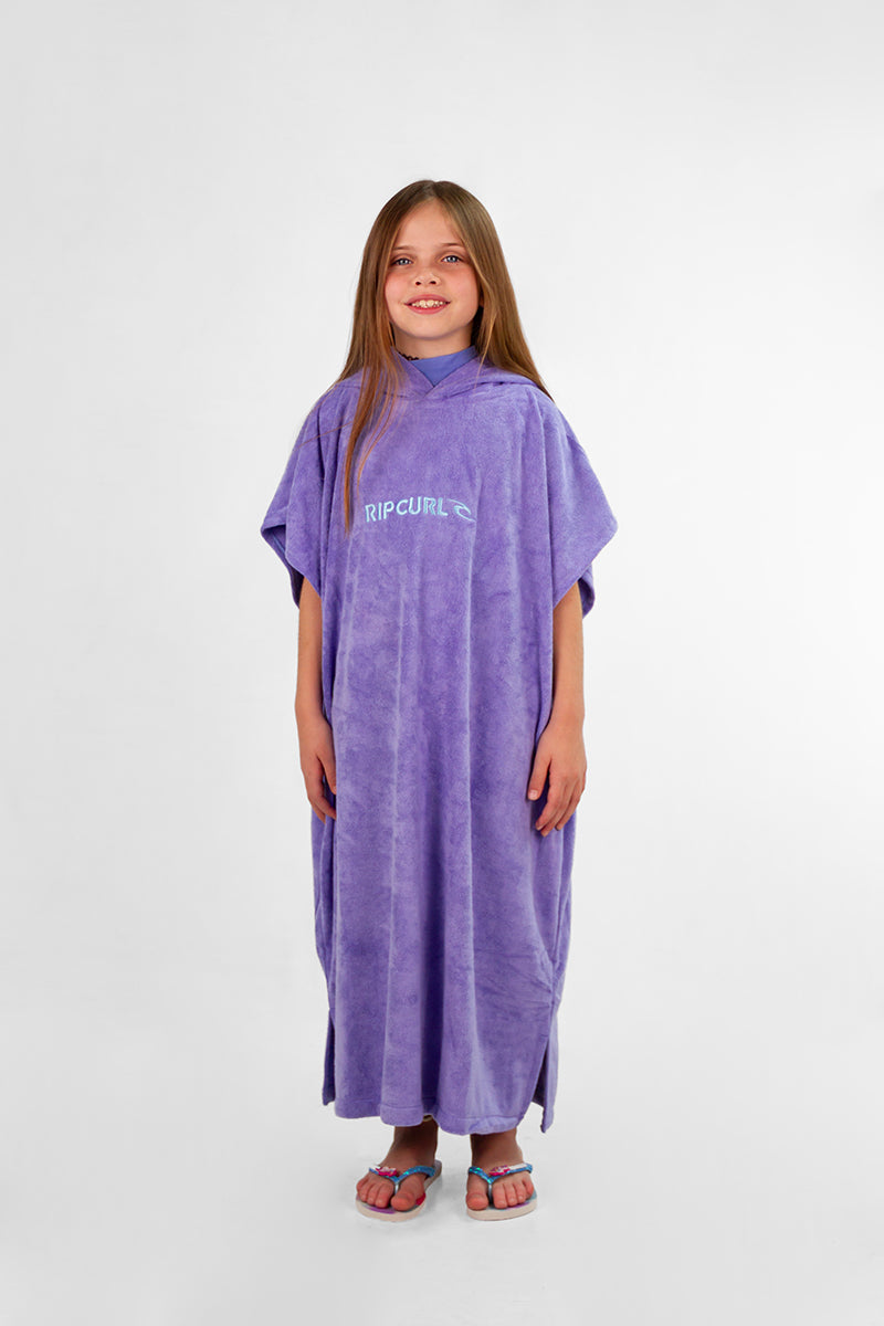 Poncho Rip Curl Brand Hooded Lila