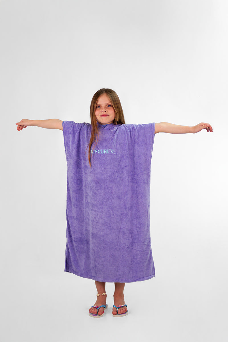 Poncho Rip Curl Brand Hooded Lila