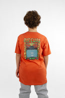 Remera Rip Curl Kids Te Rlx Print Ladrillo