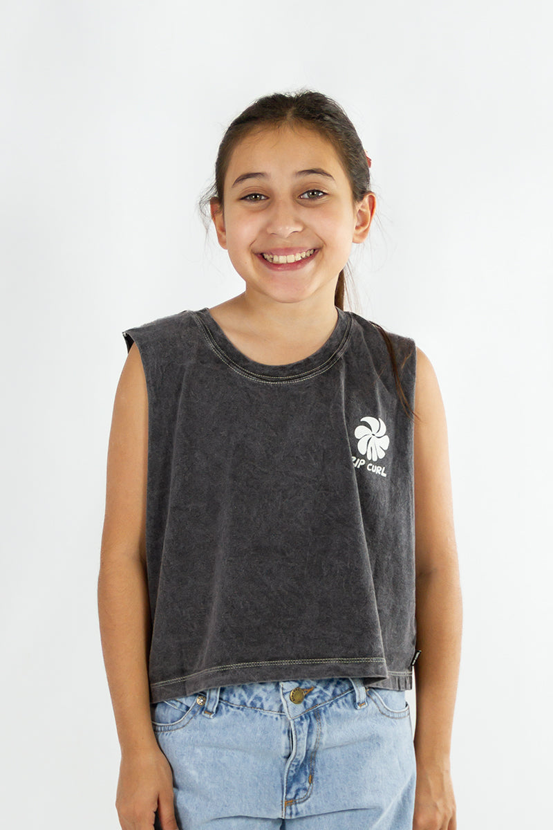 Musculosa Rip Curl Kids Crop Oceans Acid (05)