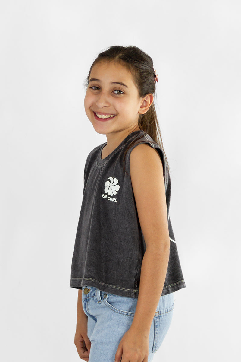 Musculosa Rip Curl Kids Crop Oceans Acid (05)
