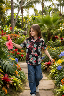 Camisa Rip Curl Kids Tropical Negro