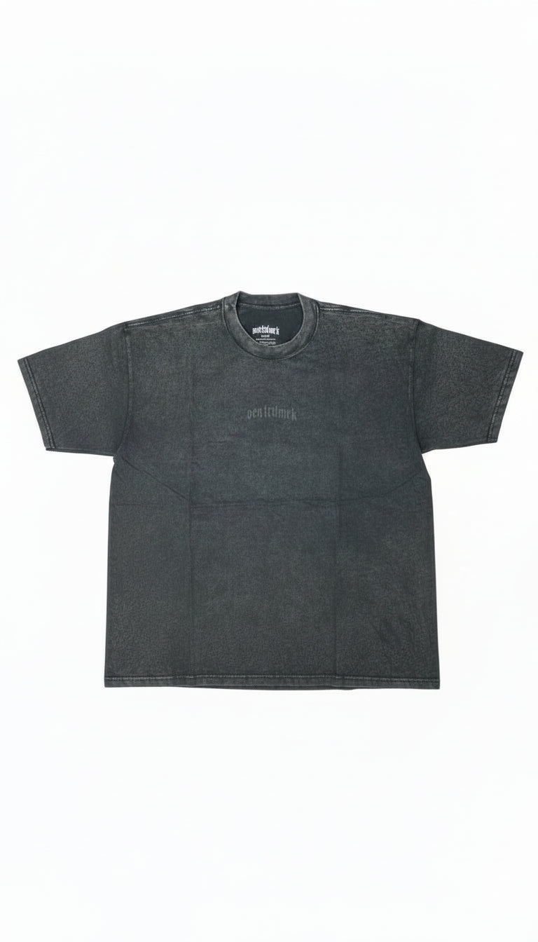 Remera Ocn Cracked Wash Negro