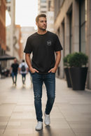 Remera Dos Padres Acid Wash Negro