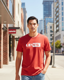 Remera Levis Divided Rojo