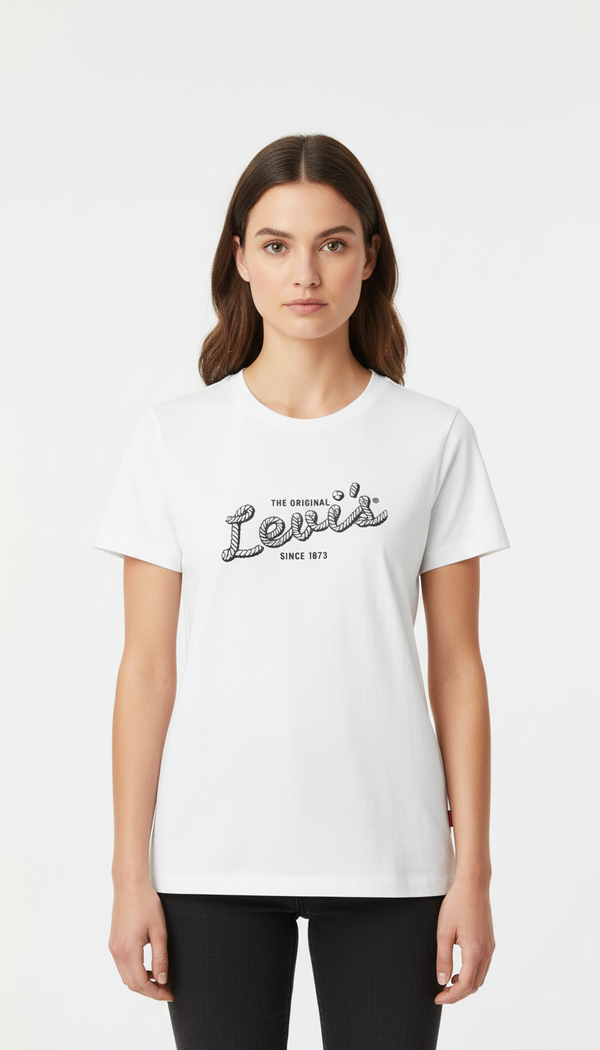 Remera Levis Poster Sailor Blanco