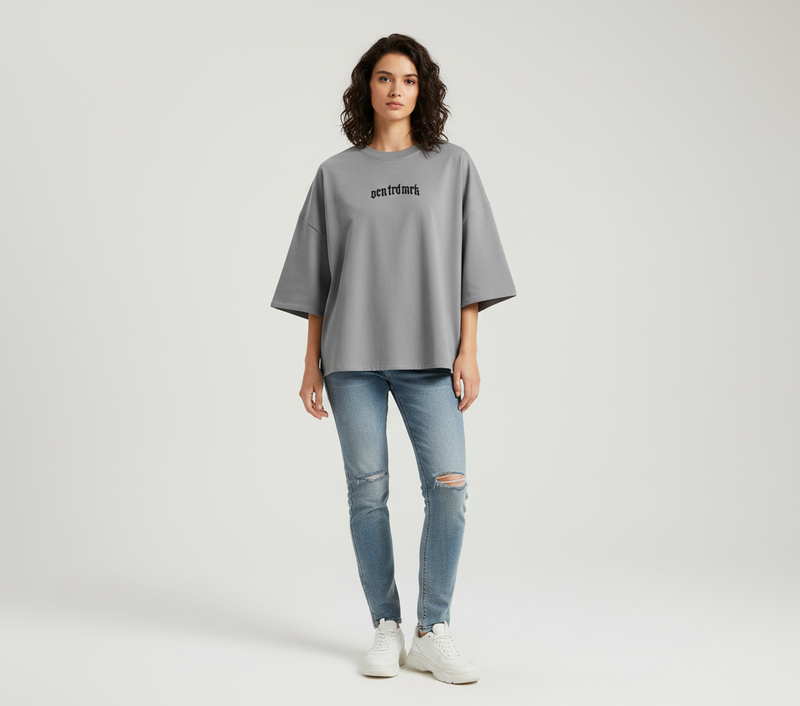 Remera Ocn Bludrred Wash Gris