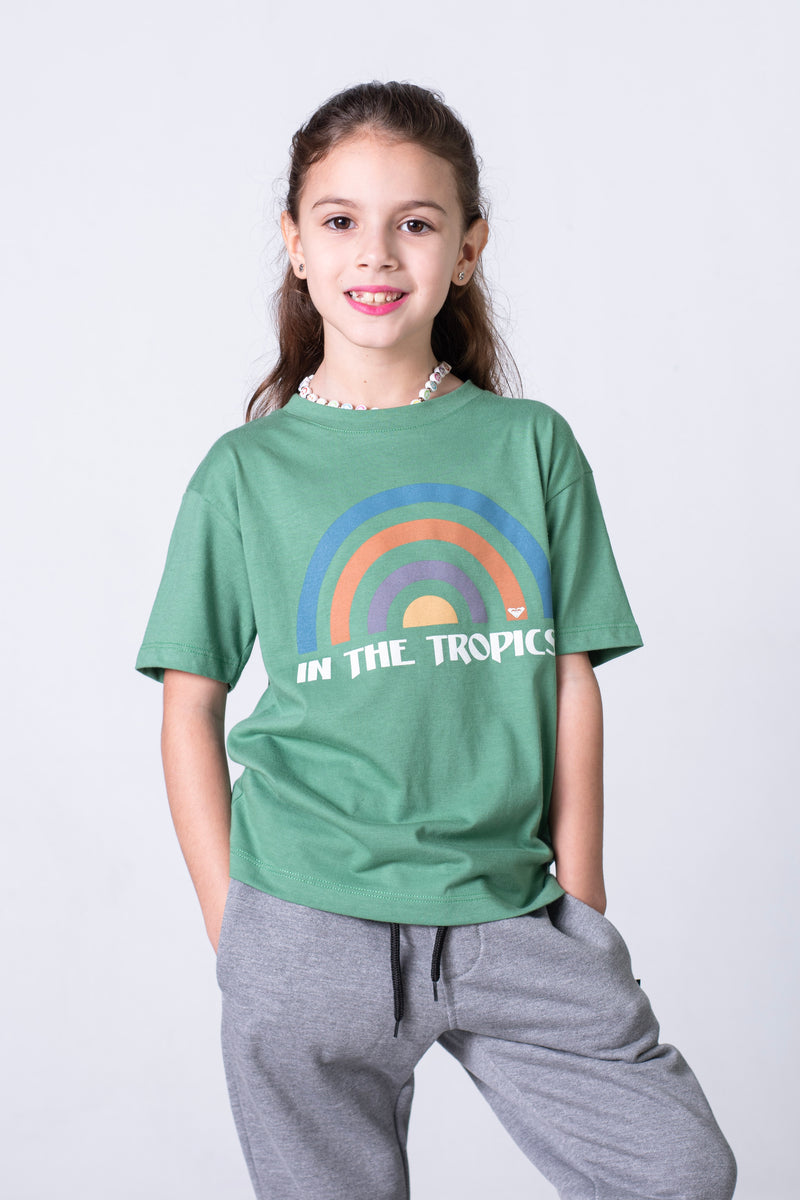 Remera Roxy Kids Mc Rainbow Road (Ver)