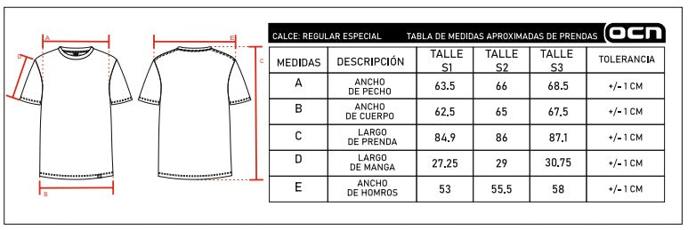 Remera Ocn Hombre Original ESP Talle Especial / Plus Zise  615Q8