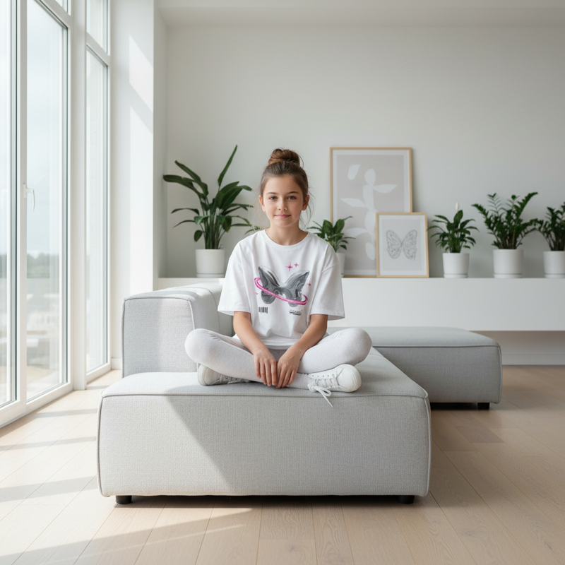 Remera Ocn Kids Mg Blanco