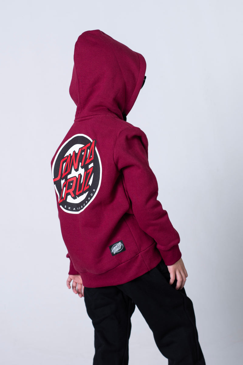 Buzo KIDS Santa Cruz Fe Hood Print (Bordo)