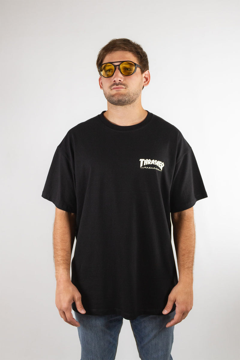 Remera Thrasher  T-Shirt Little Negro