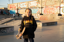 Buzo Thrasher Kids Hoodie Flame Negro