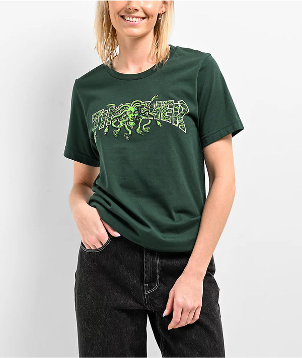 Remera Thrasher  T-Shirt Medusa Verde