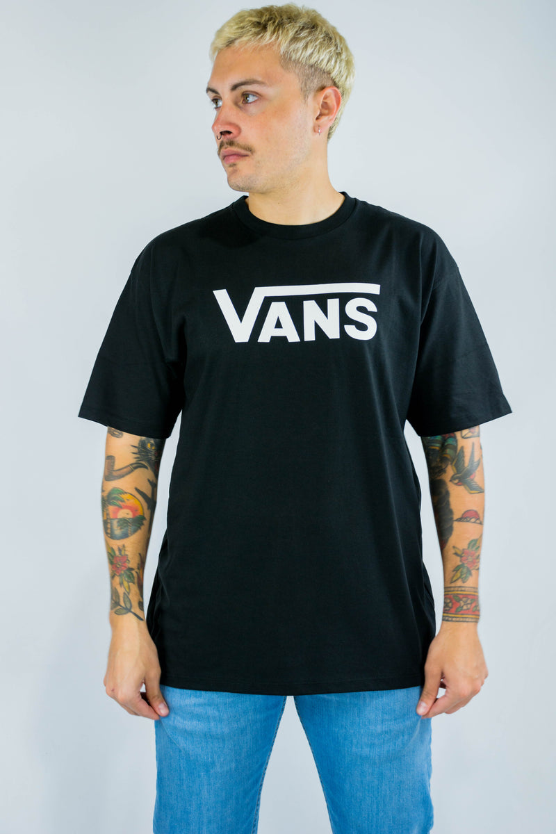 Remera Vans Classic Logo Y28 Negro⚫🙌