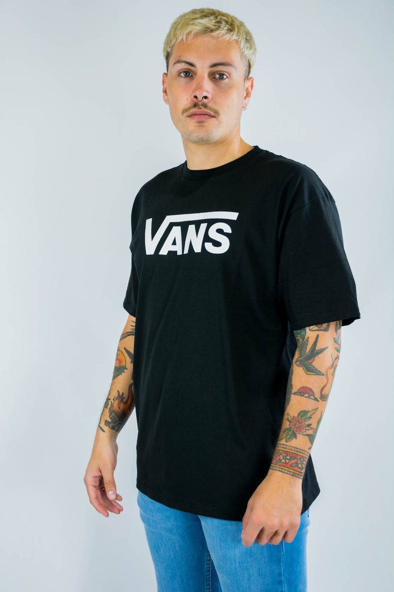 Remera Vans Classic Logo Y28 Negro⚫🙌