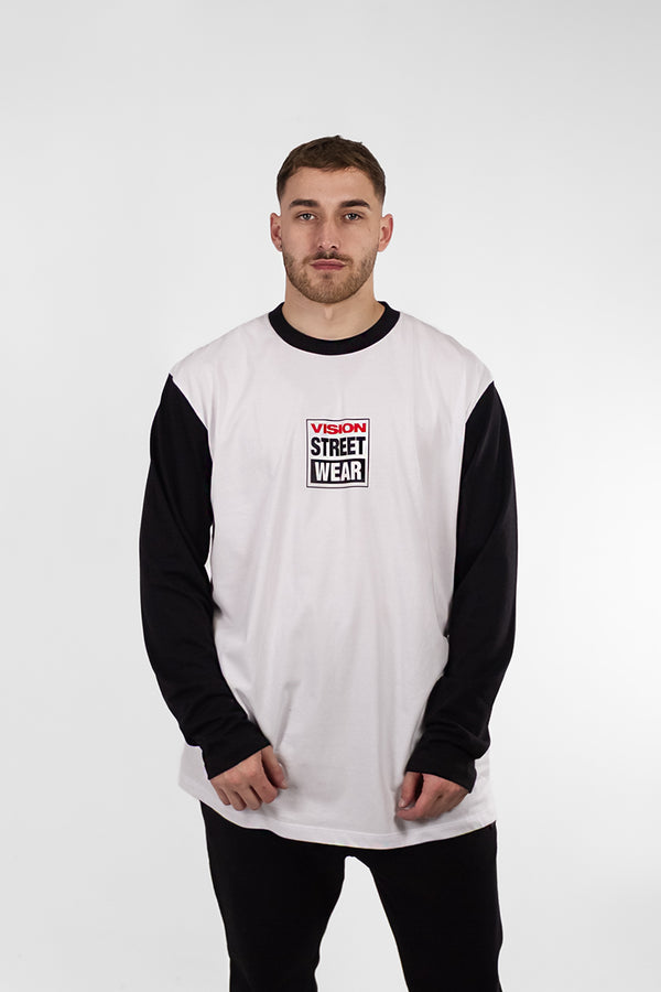 Remera Manga Larga Vision H Long Fit Classic Blanco