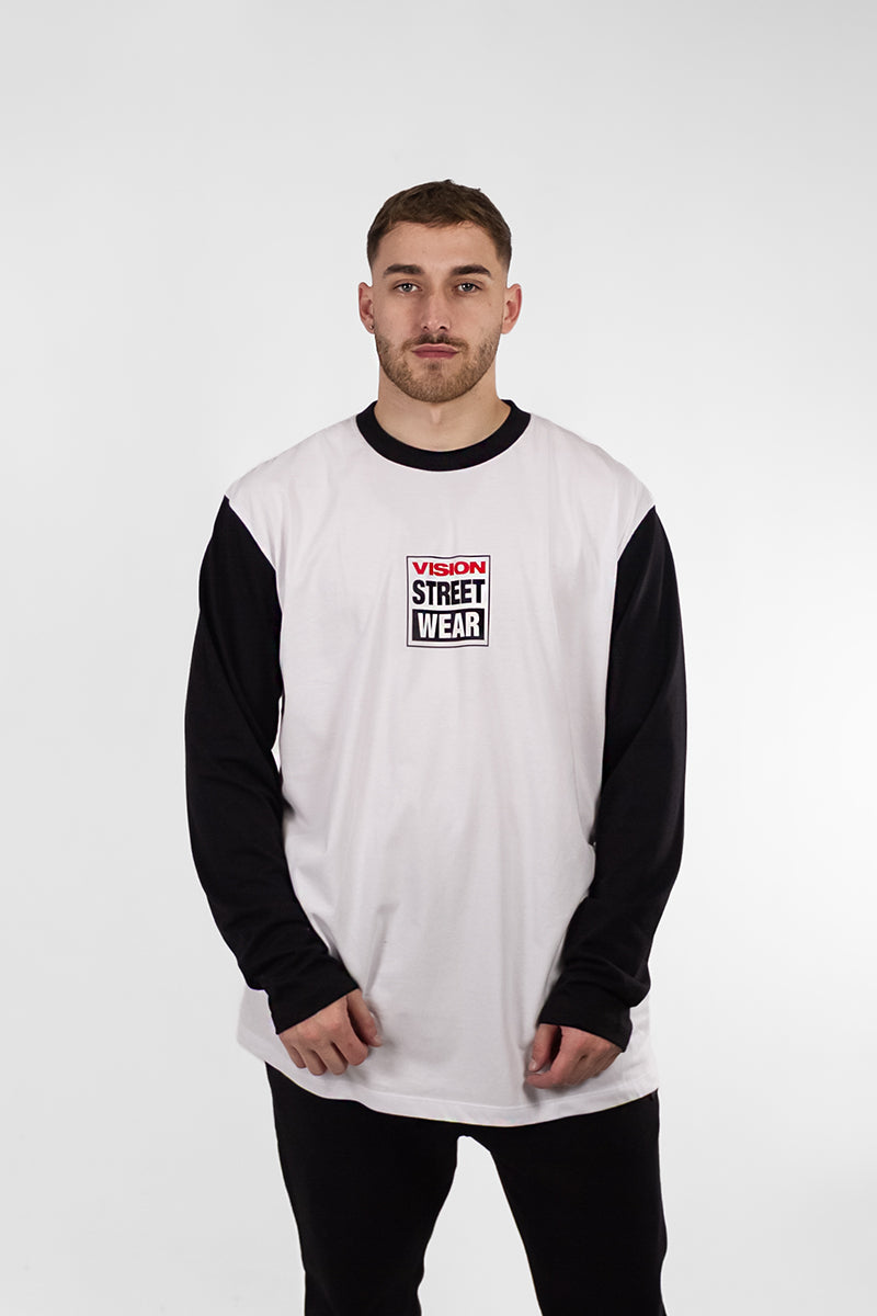 Remera Manga Larga Vision H Long Fit Classic Blanco