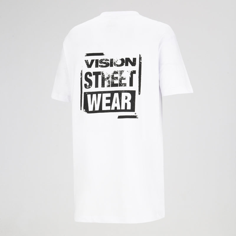 Remera Vision H Long Black White