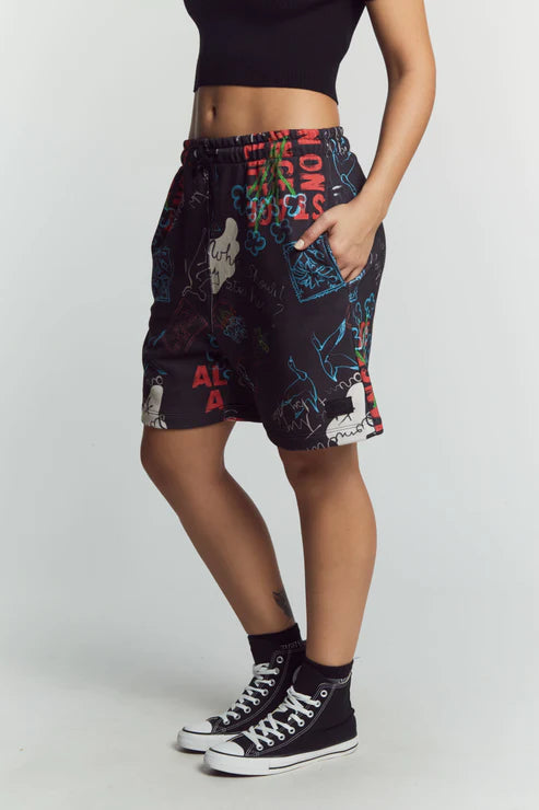 Bermuda Vulk Unisex Dark Short Full Print