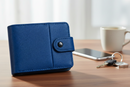 BIlletera Kingpin Azul Boton