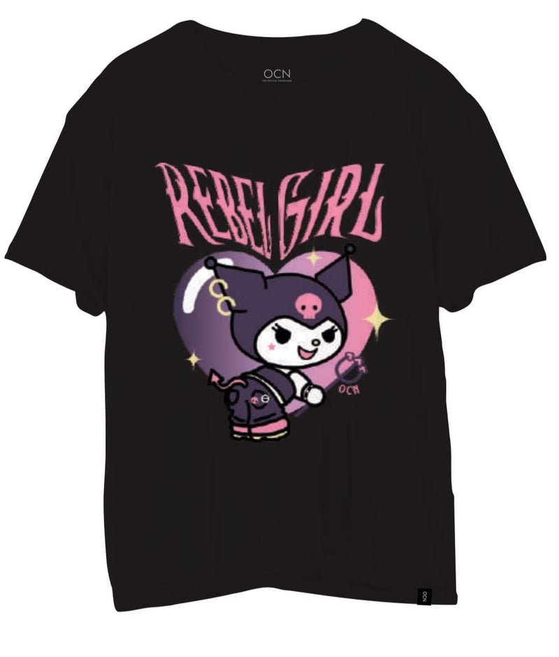 Remera Kids Ocn Over Tee Negro (V5)