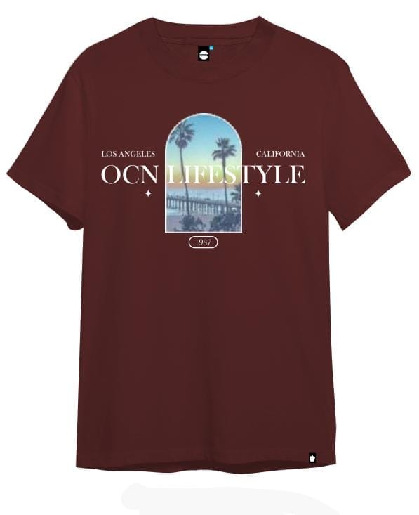 Remera Ocn Kids Premium Bordo 640Y9