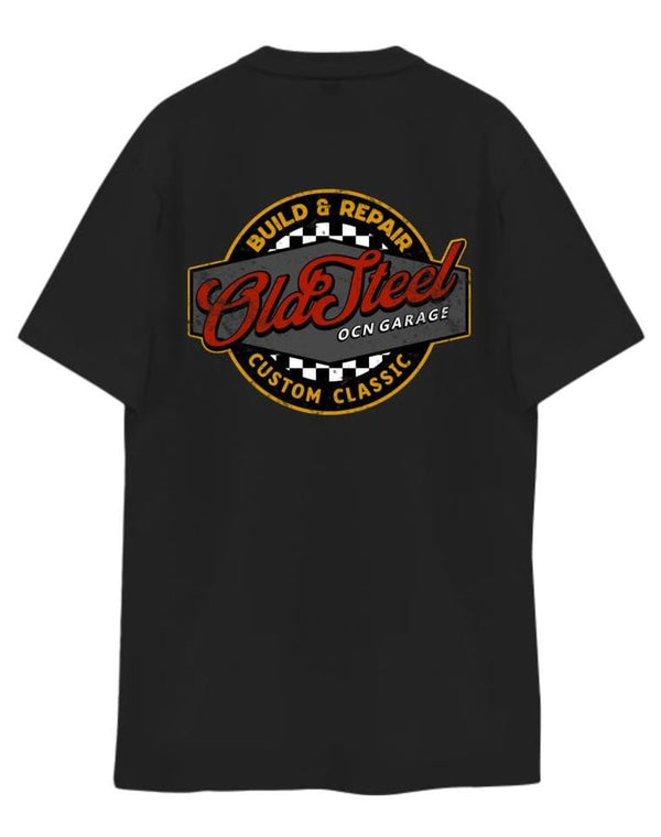 Remera Ocn H Garage Negro 701K5 REGULAR