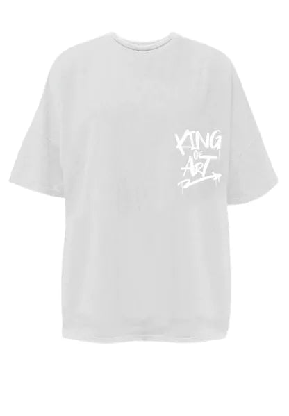 Remera King Of Art H Houston Blanco 7029L