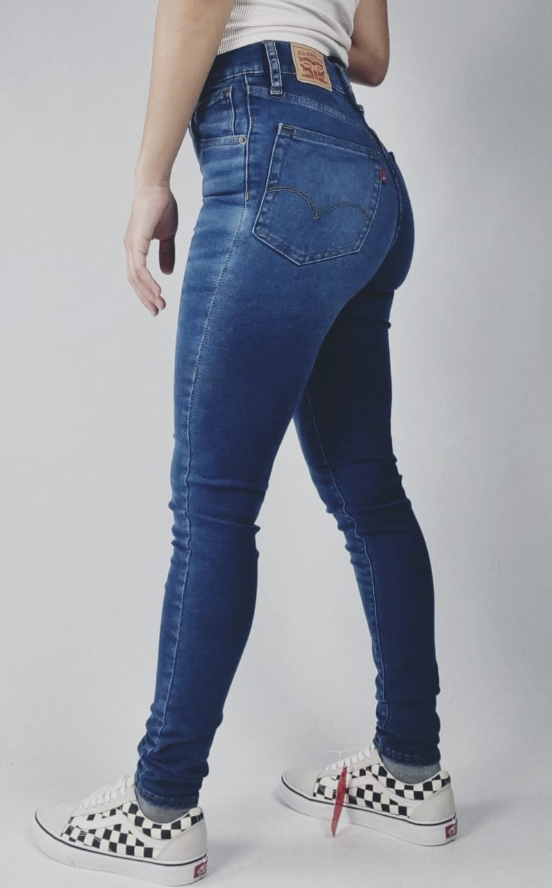 Jean Levi's Mujer Mile High Super Skinny (Azul) 👖🔵