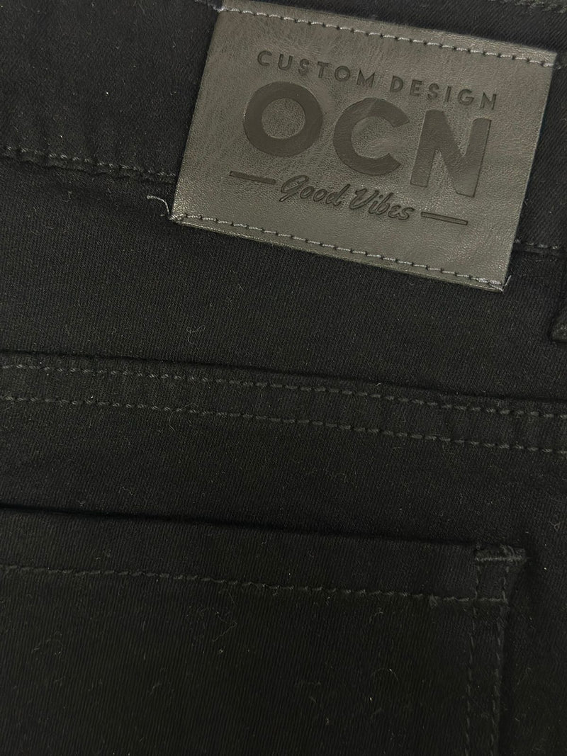 Jean Ocn H SL Total Black Plus Size /Talle Especial Hombre 💣