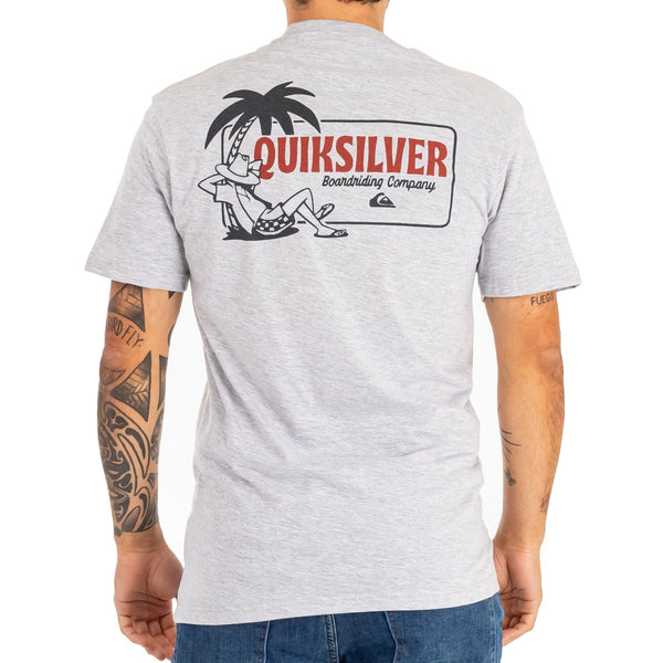 Remera Quiksilver Hombre Mc Break Time Grs