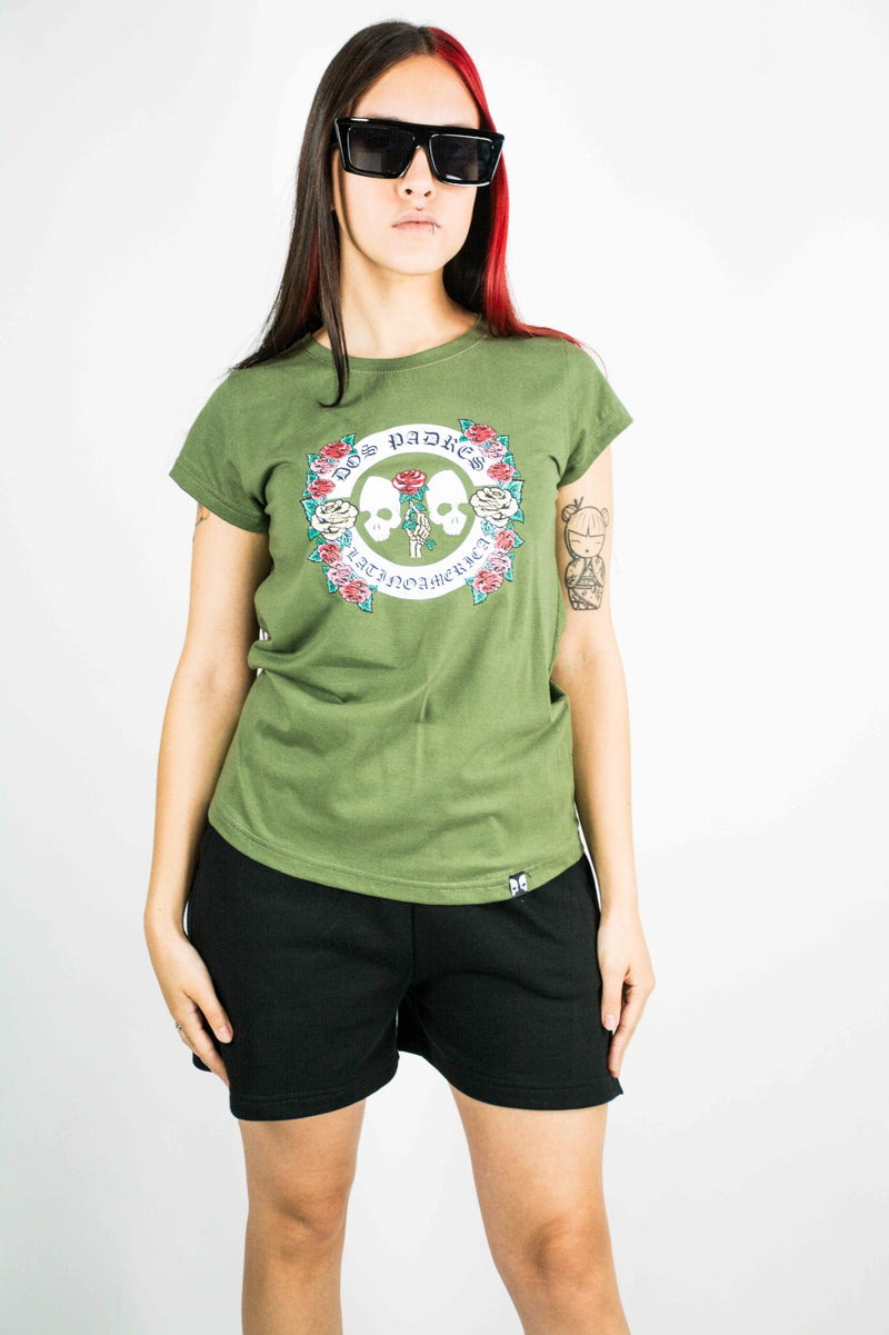 Remera Dos Padres M 2 Fathers Classic Circle Insti Rose Verde