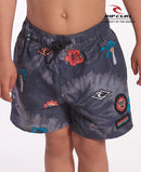 Short De Baño Rip Curl Kids Bo Palm Batik 9