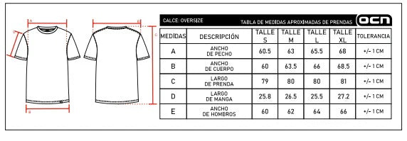 Remera Hombre Ocn Gothic Blanco A3