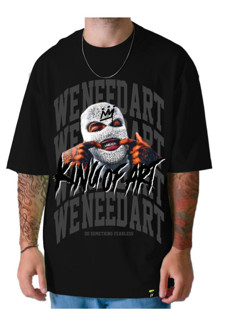 Remera King Of Art Hombre Reclaim Negro Y8