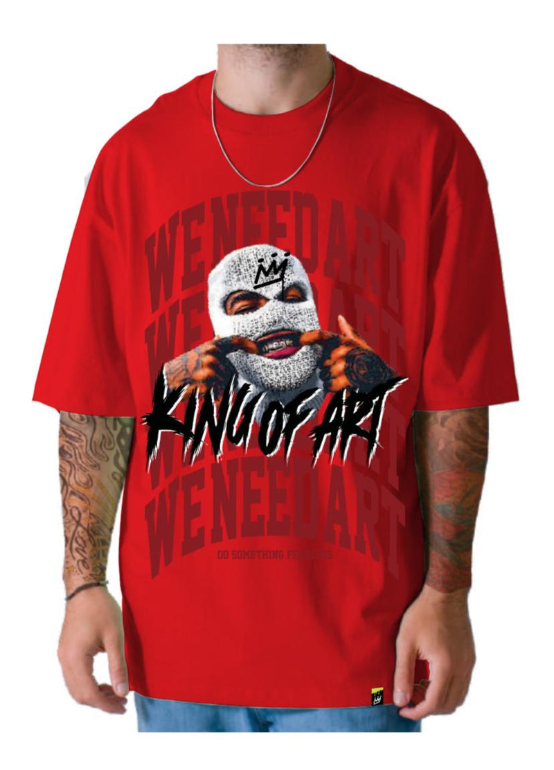 Remera King Of Art Hombre Reclaim Rojo Y8