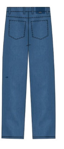 Jean Mormaii Mujer Straight Azul 716