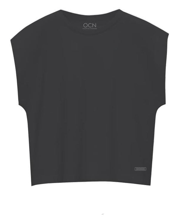 Remera Ocn M Wide Seleeve Negro Relax 701