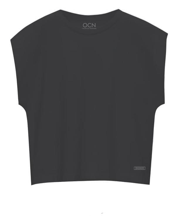 Remera Ocn M Wide Seleeve Negro Relax 701