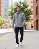 Campera Ocn Zipper Gris