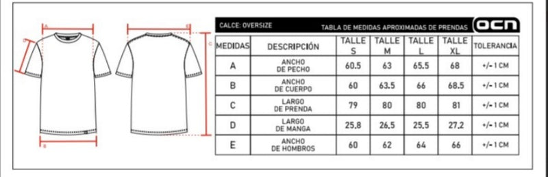 Remera Ocn H Acid Process Gris Claro