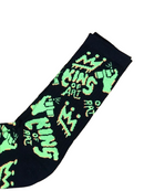 Medias King Of Art H C/T Larga Koa Negro Pack x1 Par