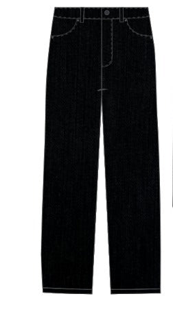 Jean Mormaii Mujer Straight Negro 701