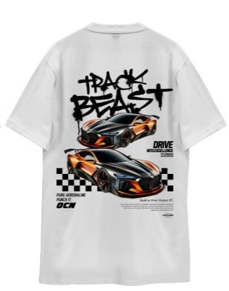Remera Ocn Hombre Racing Blanco Relax 702P6