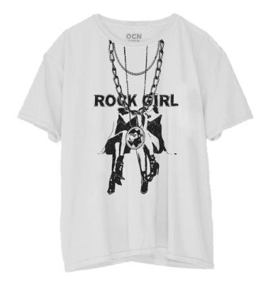 Remera Ocn M Rebel Blanco Oversize 702V7