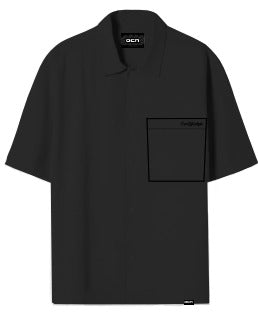 Camisa Ocn H Garment Oversize Negro 7019C