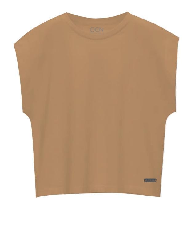 Remera Ocn M Wide Seleeve Camel Relax 778